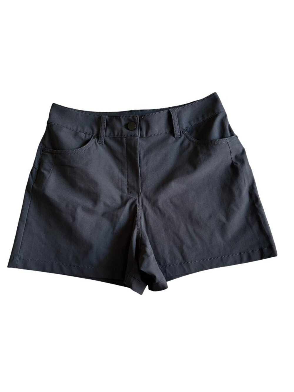 Lululemon Women's Sz 27 High-Waisted Black 4" Shorts Stretchy & Lightweight